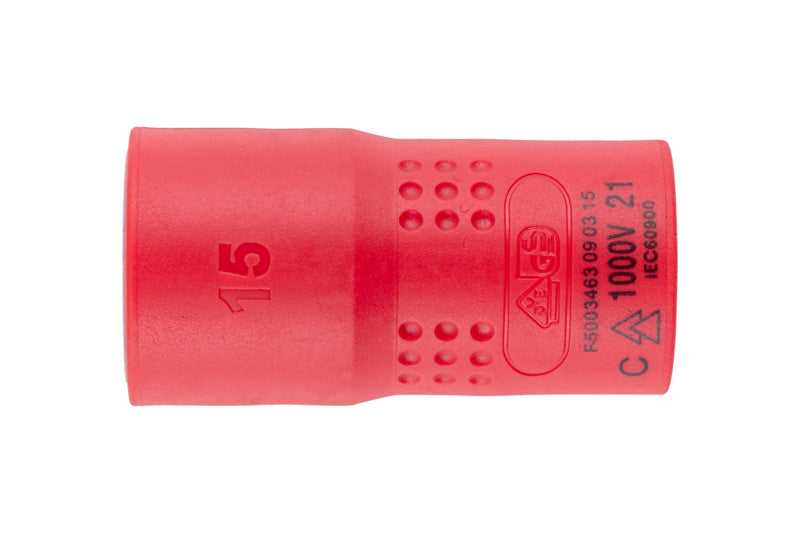 Steckschlüssel VDE 3/8 Zoll-STESHSL-VDE-3/8ZO-6KT-15MM     Verpackungsinhalt    1 Einheit