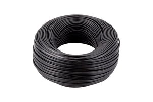 Schwarzes FLRYY Flachkabel mit mehreren Leitungen für Fahrzeuganwendungen.