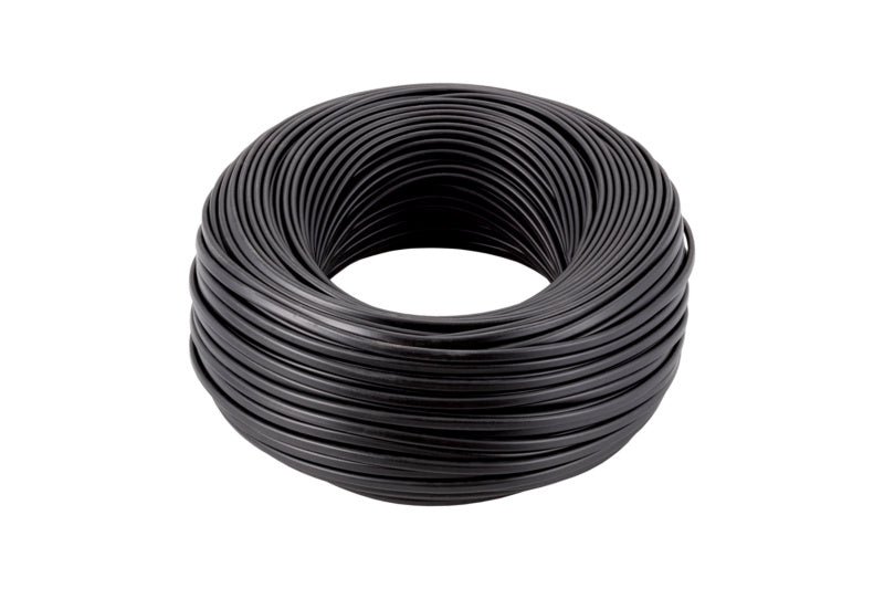 Schwarzes FLRYY Flachkabel mit mehreren Leitungen für Fahrzeuganwendungen.