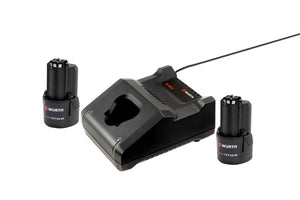 Kompaktes Powerpack Set mit Lithium-Ionen-Akkus für kabellose Akku Maschinen.