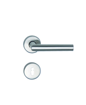 Edelstahl-Türdrücker TD-A2-A305-CLICK-ROS mit ergonomischem Design und CLICK-Funktion.