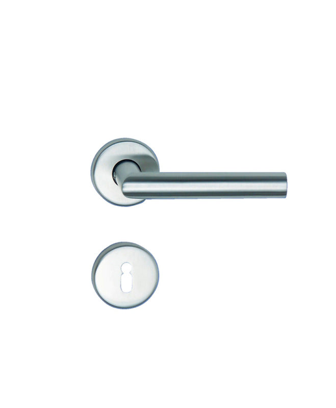 Edelstahl-Türdrücker TD-A2-A305-CLICK-ROS mit ergonomischem Design und CLICK-Funktion.