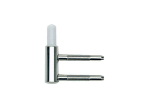 Einsteck-Einbohrband Rahmen in Stahl mit eleganter Oberfläche, verpackt in 50 Einheiten.