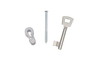 Türschloss-Zubehör-Set mit Schlüssellöchern, Sicherheitsbeschlägen und Montagesatz in Aufbewahrungsbox