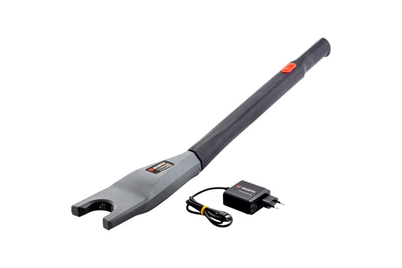 Kompakter akkubetriebener Sockelhöhenversteller für präzise Küchenmontage und Werkstattanwendungen.