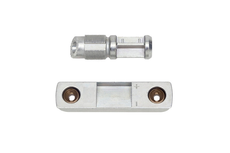 Silberne Türbandsicherung TRBASI-ST aus robustem Material für Haustüren und Fenster, 1 Einheit.