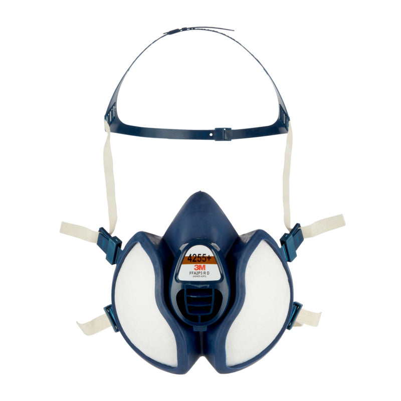 Halbmaske Mehrweg-HALBMASK VP in Schwarz mit verstellbarem Nasenbügel und ergonomischem Schnitt.