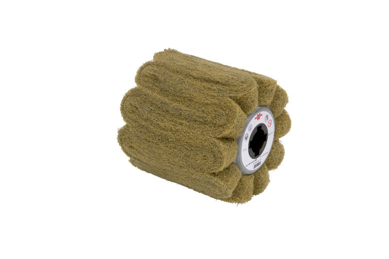 Schleifwalze aus flexiblem Schleifvlies für präzises Schleifen und Polieren von Oberflächen