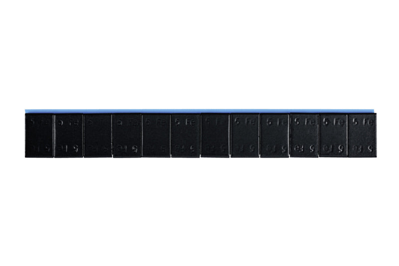 Auswuchtgewicht Pkw-AWG-FE-KLEB-SCHWARZ-B19X3,8MM-12X5G-60G     Verpackungsinhalt    50 Einheit