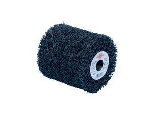 Nylonvlies-Schleifwalze mit 100 mm Durchmesser und 100 mm Dicke für Schleif- und Polierarbeiten.