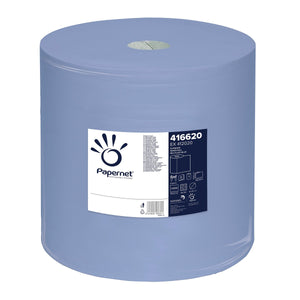 Industriebedarf -Wischtuchrolle, 37,3x36cm, 3lg, 1000 Bl., blau, Recycling, 1 Ro/VE
