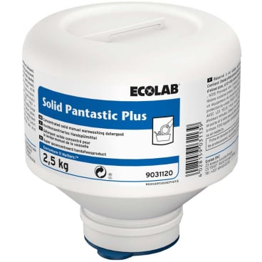 Ecolab Solid Pantastic Plus concentrated solid manual warewashing detergent 2.5 kg