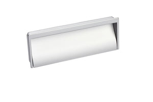 Möbel-Muschelgriff in eleganter Muschelform, erhältlich in Nickel, Messing und Schwarz.