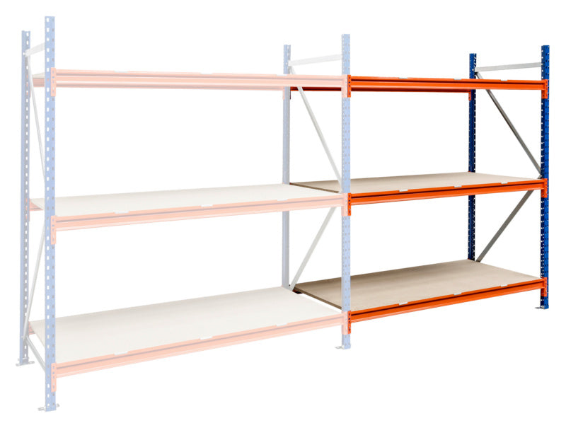 Regalsystem-WEITSPNRGL-ANBAU-2000X1850X800MM     Verpackungsinhalt    1 Einheit