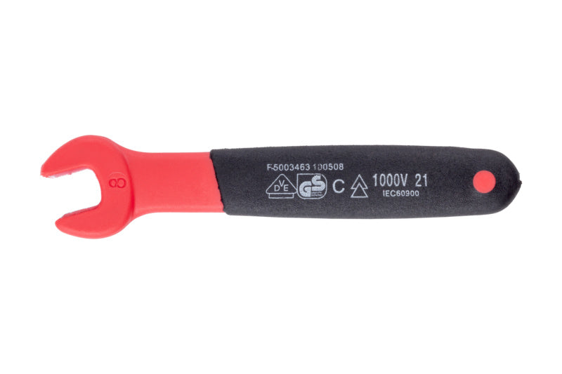 Einmaulschlüssel VDE-EINMAULSHSL-VDE-SW8-1000V     Verpackungsinhalt    1 Einheit
