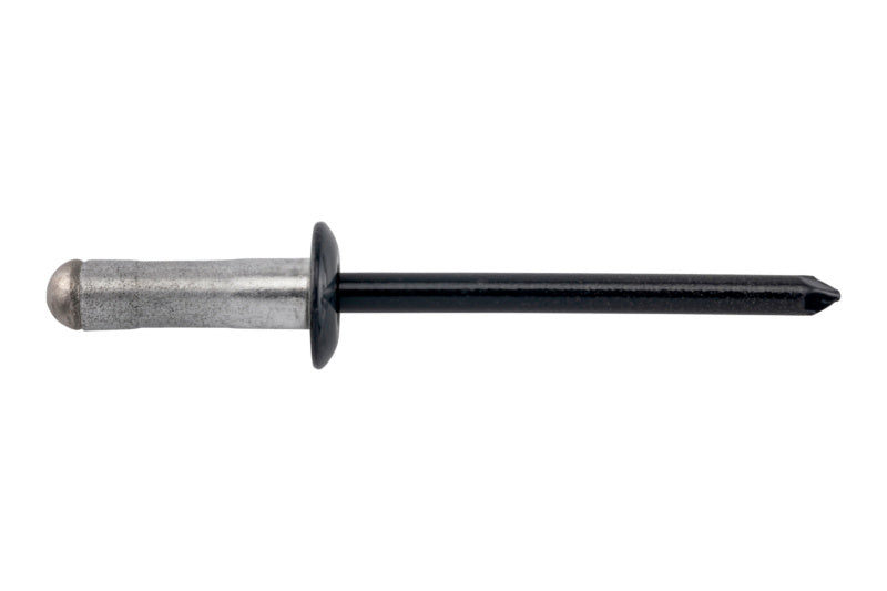 Flachkopf Blindniet aus Aluminium und rostfreiem Edelstahl in RAL7016, ideal für verschiedene Anwendungen.