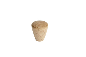 Kegelwerkzeug aus Buchenholz in kleiner Größe, ideal für präzise Handwerksprojekte.
