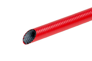 Detailiertes Modell eines roten Kampfpanzers im Maßstab H0+, 105 mm lang, aus hochwertigem Kunststoff.