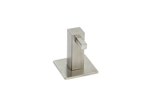 Moderner, robuster Kleiderhaken KLDHAK-A2 aus Metall mit glatter Oberfläche zur Wandmontage.