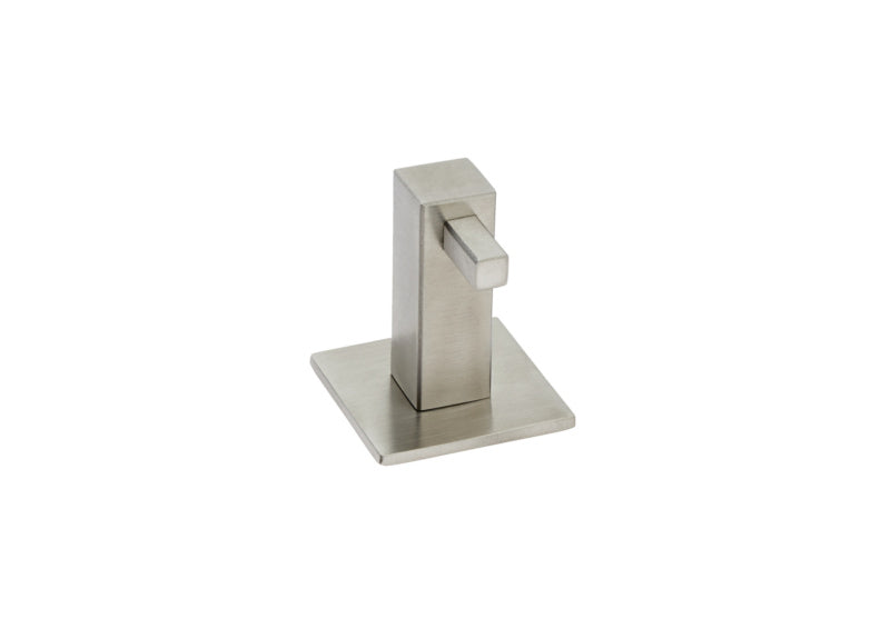 Moderner, robuster Kleiderhaken KLDHAK-A2 aus Metall mit glatter Oberfläche zur Wandmontage.