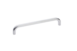 Schlichter Möbelgriff Standard GRF-BGL-ZD mit ergonomischer Form und glatter Oberfläche in Metalloptik.