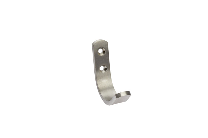 Schlichter Kleiderhaken aus robustem Material für Mäntel und Jacken mit klarer Linienführung.