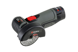 Kabelloses Trenngerät mit Akku, LED-Beleuchtung und rutschfestem Griff für präzise Schnitte.