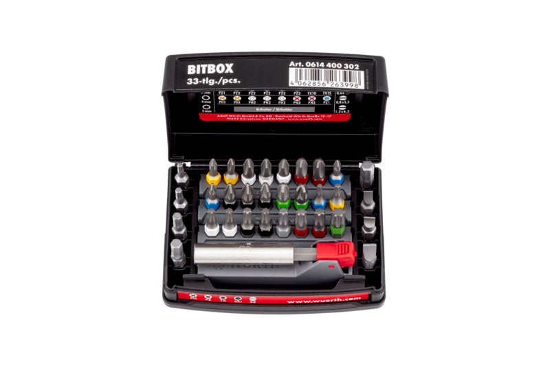 Bit Sortiment/Set gemischt-BIT-GEM-SET-PH/PZ/TX/6KT/SZ-33TLG     Verpackungsinhalt    10 Einheit