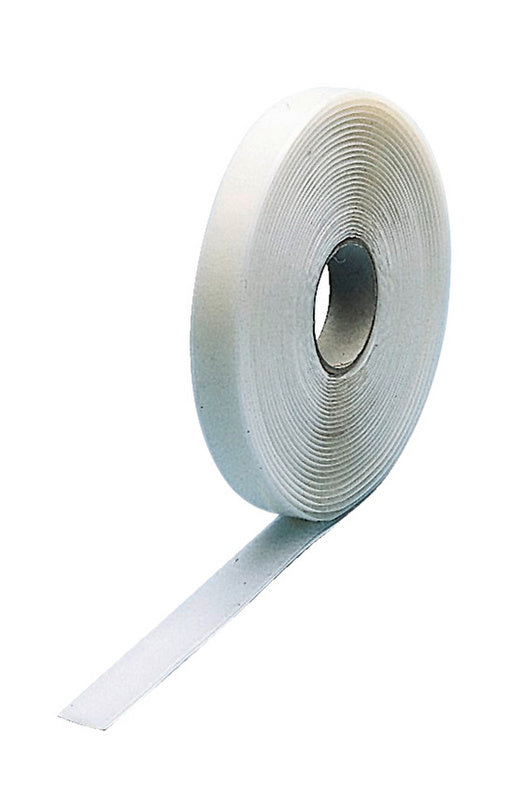 Weißes selbstklebendes Klettband mit Ösen, 10 Meter lang, flexibel und strapazierfähig.