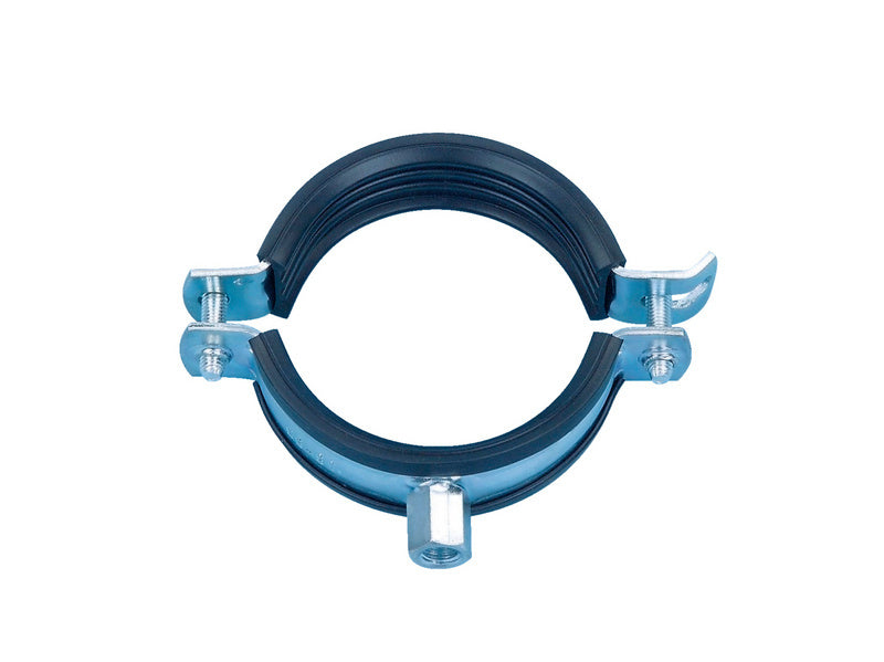 Rohrschelle zweiteilig mit Gummi-ROSHEL-ROBUST-M8/10-(29-36MM)     Verpackungsinhalt    50 Einheit