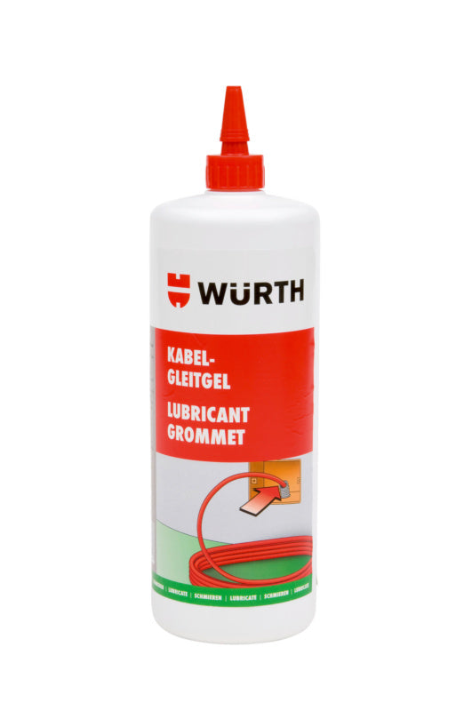 Acht 1-Kilogramm-Beutel Gleitmittel für Kabeldurchführung in weißer Verpackung.