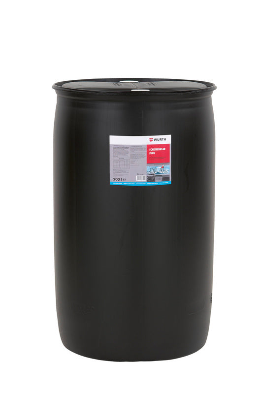 Scheibenreiniger mit Frostschutz in einer transparenten Flasche, ideal für Fahrzeugfenster.