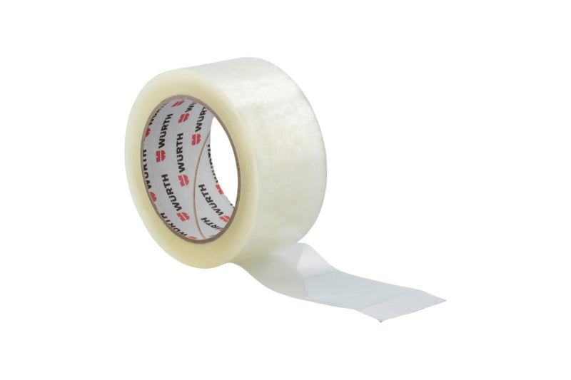 Transparentes Packband PACKBA 50 mm breit mit starker Klebekraft für vielseitige Anwendungen.