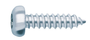 Blechschraube mit Linsenkopf aus Edelstahl A2, 4,2 mm Durchmesser, 32 mm Länge, DIN 7981.