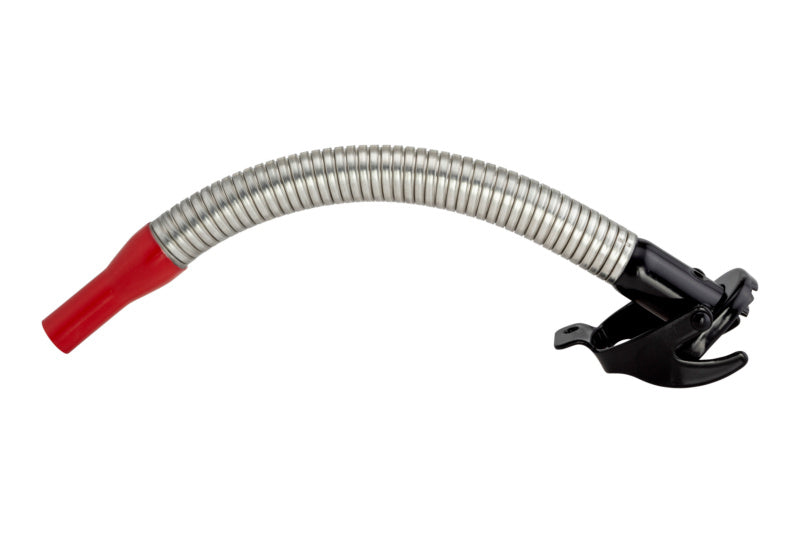 Flexibler Ausgussstutzen für 20-Liter-Kanistern, robust und chemikalienbeständig.