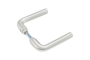 Türdrücker aus mattem Aluminium für Wohn- und Privatbereiche mit ergonomischem Design.