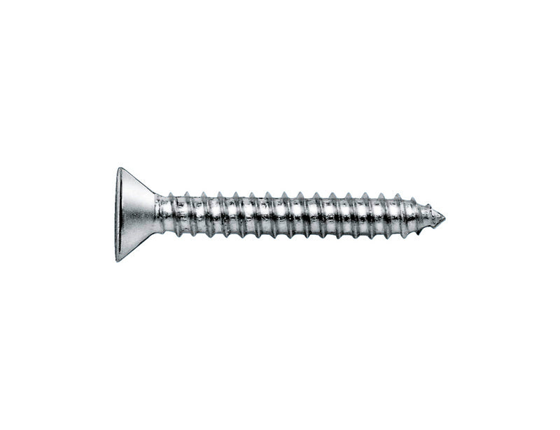 Blechschraube Senkkopf mit abgeflachtem Kopf und robustem Stahl, ideal für Metallverarbeitung.