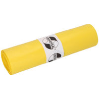 Garbage bags UNIVERSAL, HDPE, 70L, yellow, 575x1000mm, 18my, 50 pcs/roll.