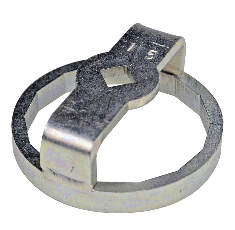 Black 3/8 inch oil filter wrench with 14-sided design and 66mm diameter.