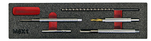 Zünd-/Glühkerzenwerkzeug Sortiment/Set-GLÜHK-AUSBOHR- U. DEMONTAGE-SATZ, M8X1,0     Verpackungsinhalt    1 Einheit
