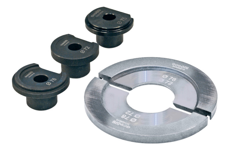 Radnabenwerkzeug Sortiment/Set- HALBSCHALENSORT, MONTAGE D72-75-78MM     Verpackungsinhalt    1 Einheit