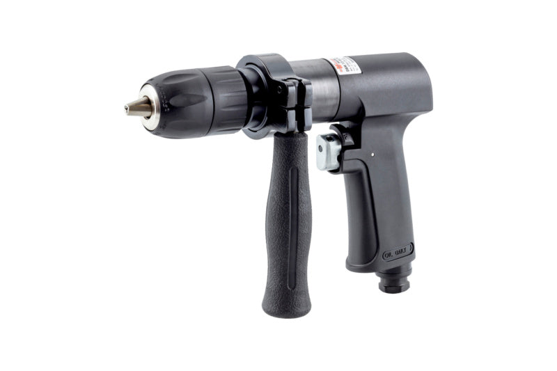 Kompakte Druckluft-Bohrmaschine BOMA mit ergonomischem Griff und einstellbarem Drehmoment.