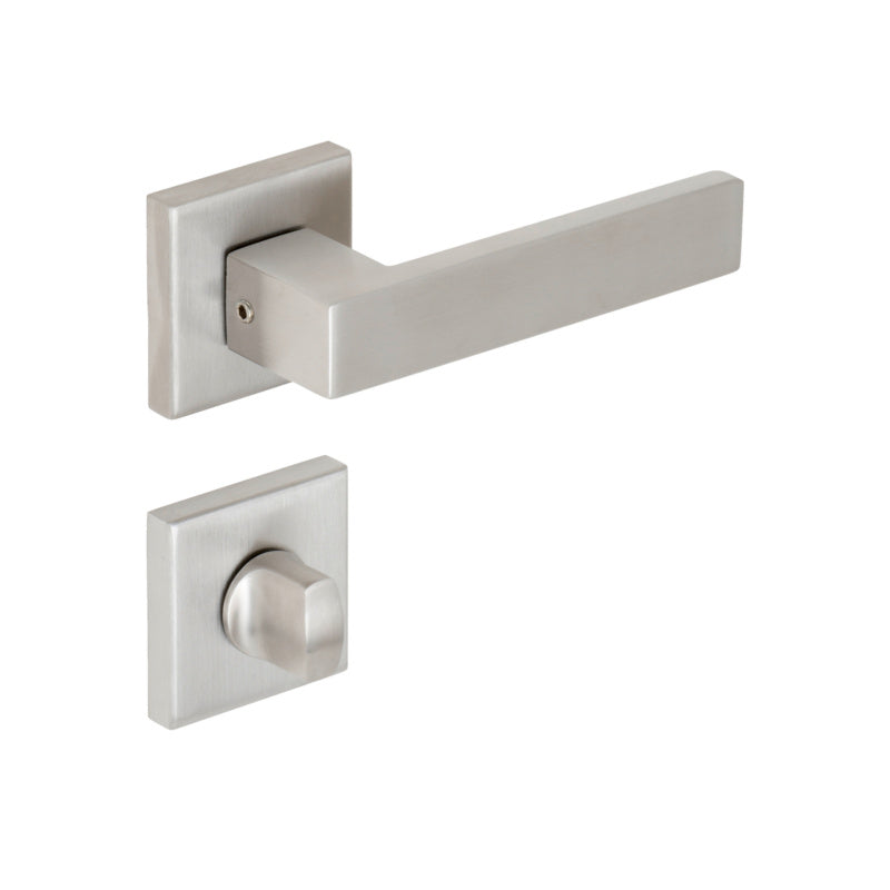 Edelstahl-Türdrücker für Wohn- und Privatbereich mit ergonomischem Griff und modernem Design.