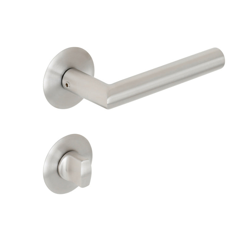 Edelstahl-Türdrücker TD-A2-A705-ROS mit ergonomischer Form für Wohn- und Privatbereiche.