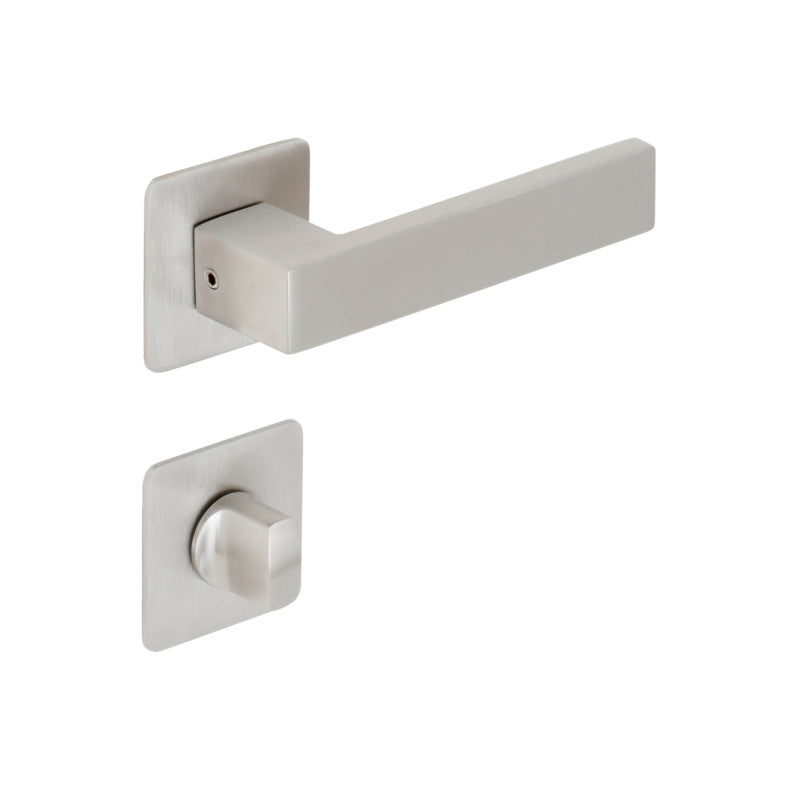 Türdrücker aus Edelstahl mit schlichtem, ergonomischem Design für Wohn- und Privatbereich.