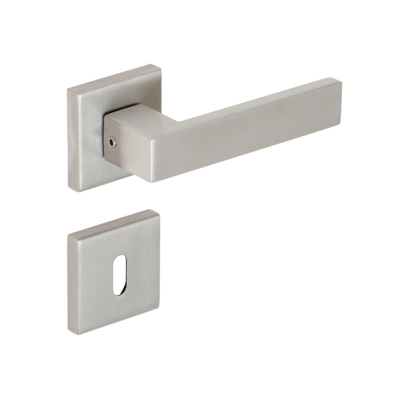 Türdrücker aus Edelstahl mit ergonomischem Griff für Wohn- und Privatbereich in modernem Design.