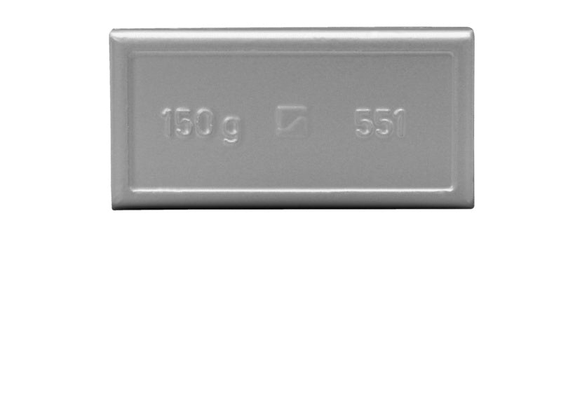 Selbstklebende Auswuchtgewichte, Größe 50, Packung mit 10 Einheiten sichtbar.