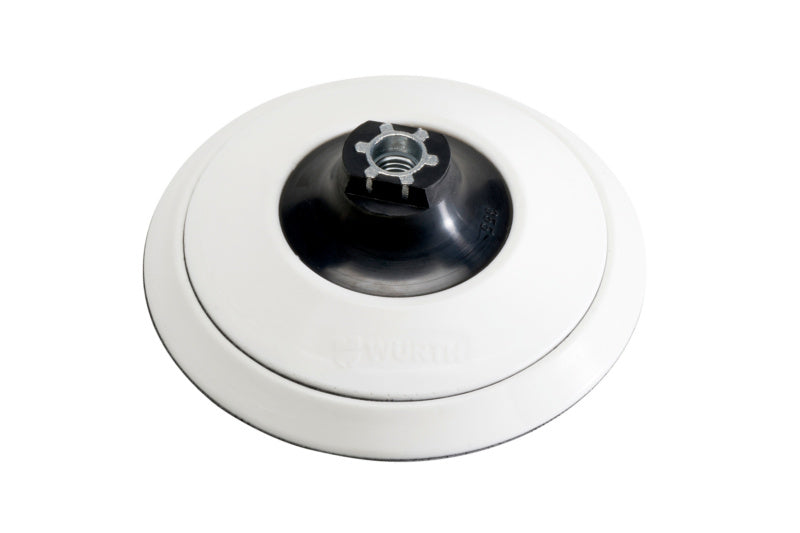 Stützteller Polierpad STUETZTE in Schwarz mit rutschfester Oberfläche und sicherer Befestigung.