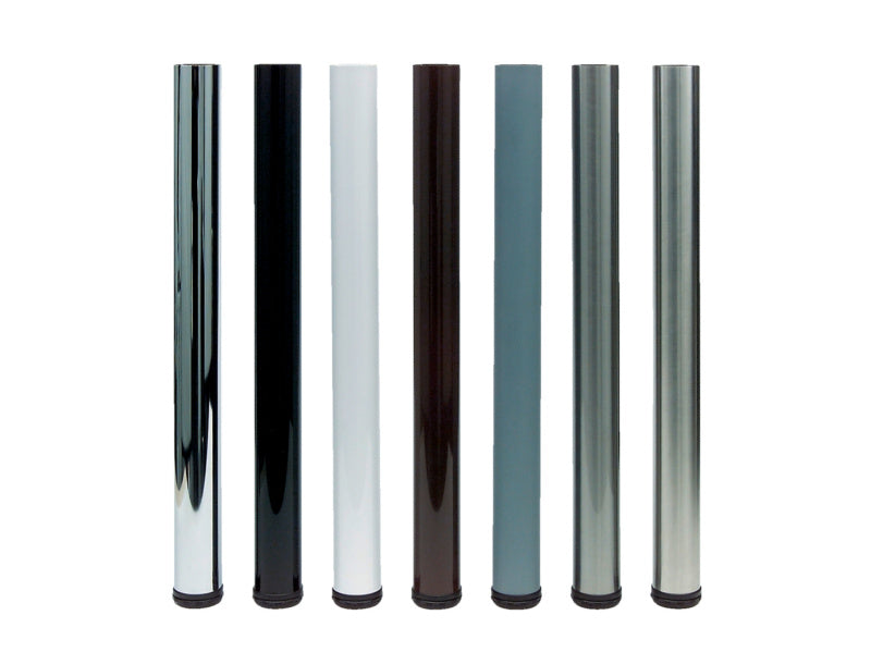 Weißes verstellbares Tischbein mit 60 mm Durchmesser und 710-740 mm Höhe