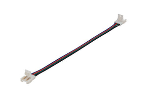 Das VERB-SET besteht aus fünf flexiblen Lichtbahneinheiten mit RGB-Farbpalette.